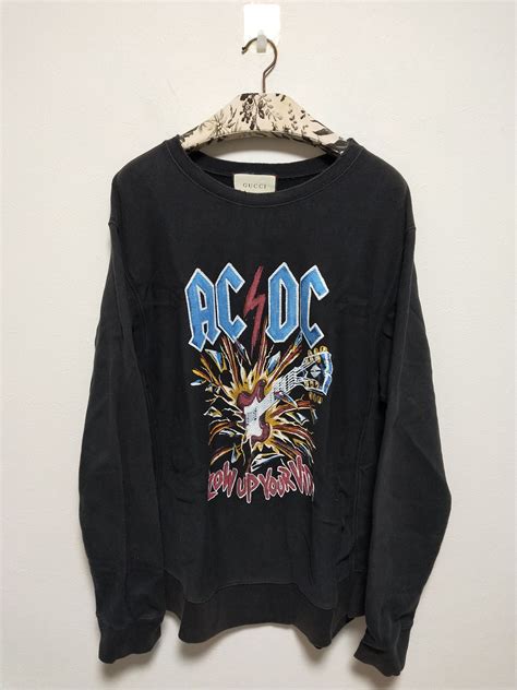 ac dc sweatshirt gucci|Gucci ACDC Blow Up Sweatshirt .